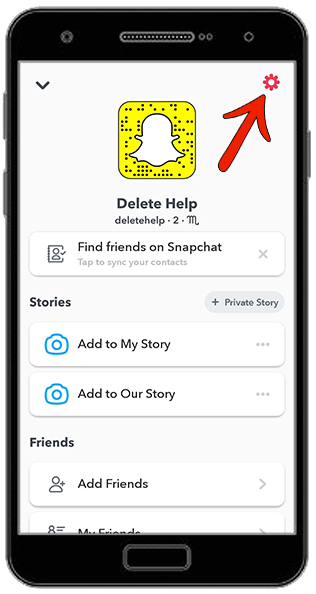 Snapchat settings